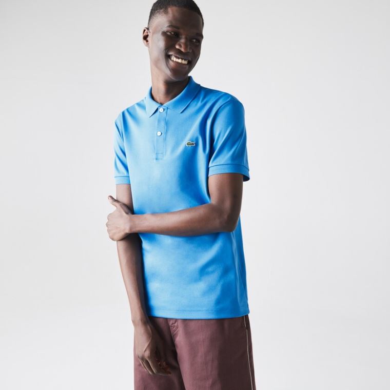 Lacoste Regular Fit Soft Bomulds Polo Blå | BudK8ijR