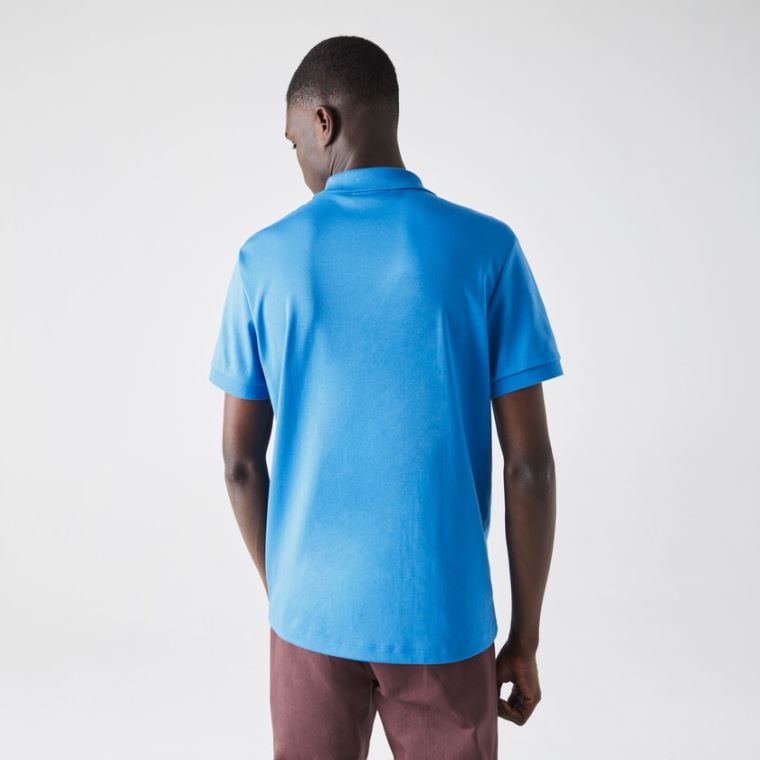 Lacoste Regular Fit Soft Bomulds Polo Blå | BudK8ijR