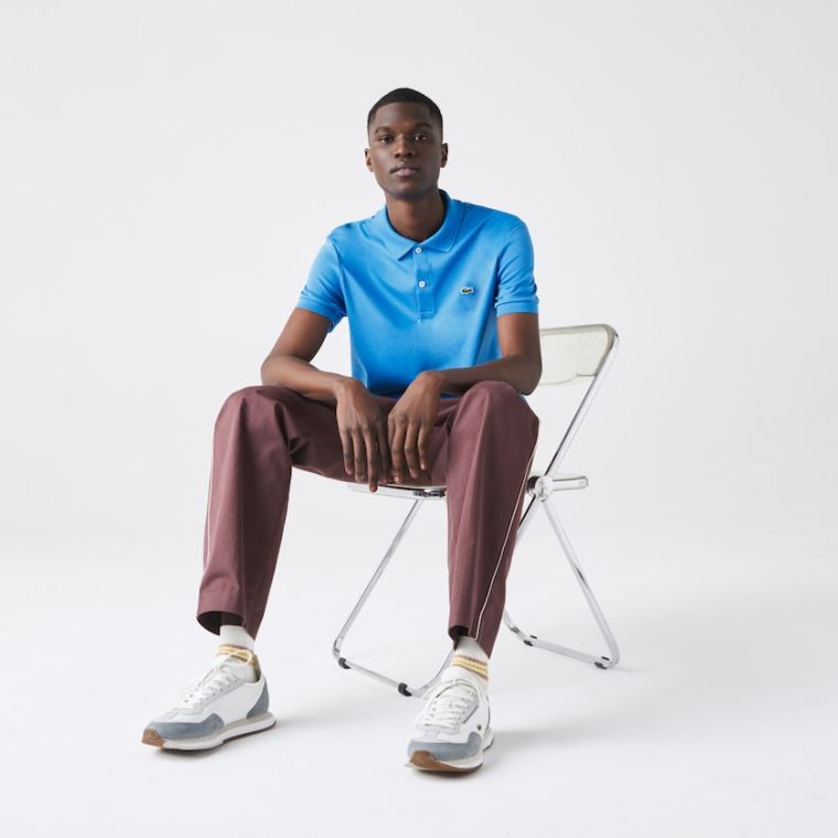 Lacoste Regular Fit Soft Bomulds Polo Blå | BudK8ijR