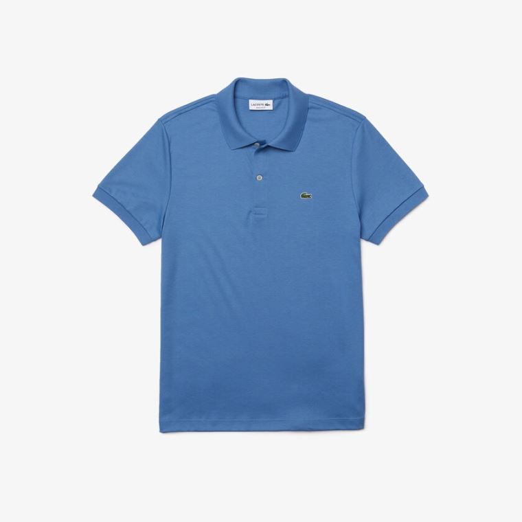 Lacoste Regular Fit Soft Bomulds Polo Blå | n2fUVUgd