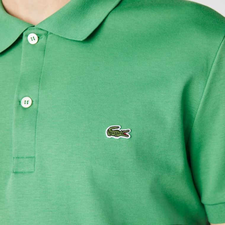 Lacoste Regular Fit Soft Bomulds Polo Grøn | ZzaaHOXi