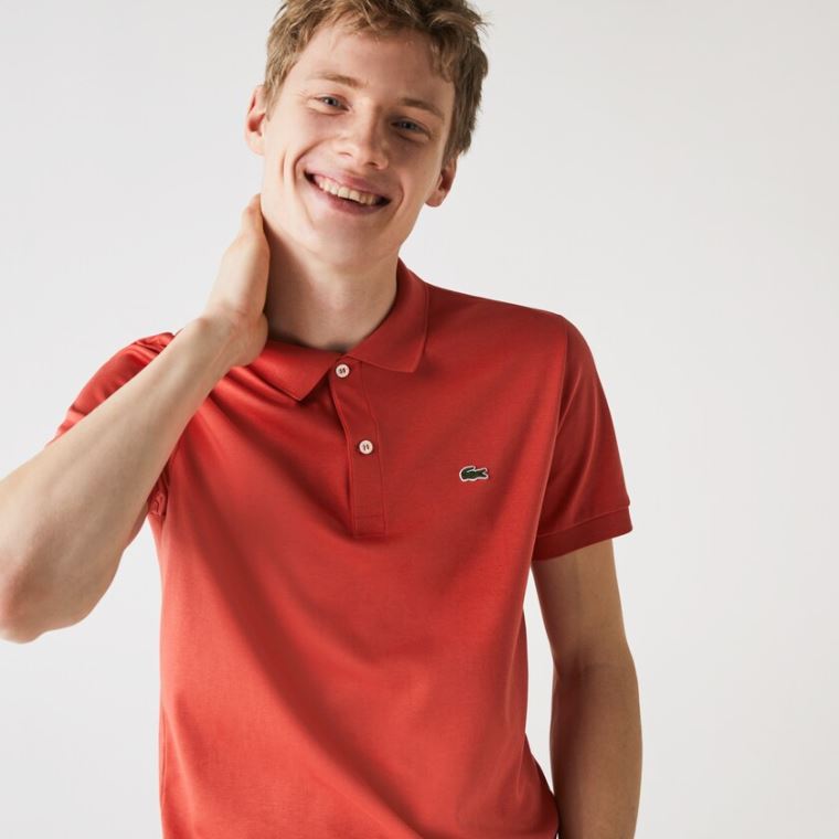 Lacoste Regular Fit Soft Bomulds Polo Rød | nIJJSDYt