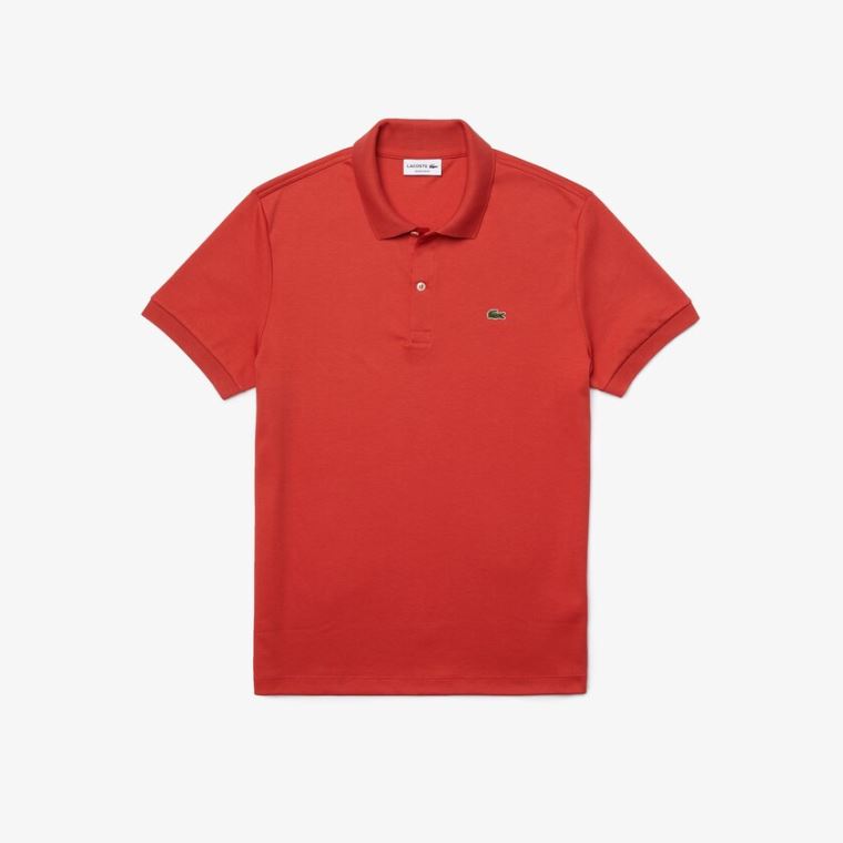 Lacoste Regular Fit Soft Bomulds Polo Rød | nIJJSDYt