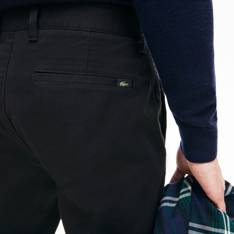 Lacoste Regular Fit Stretch Bomulds Chinos Sort | 4wb7uSRF