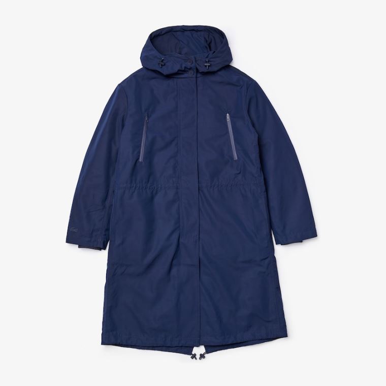 Lacoste Reversible Jacket 4-in-1 Parka Mørkeblå Blå | tO7H4mnZ