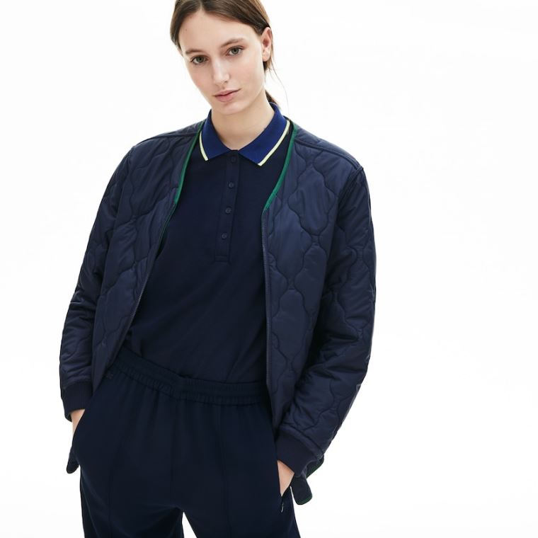 Lacoste Reversible Jacket 4-in-1 Parka Mørkeblå Blå | tO7H4mnZ