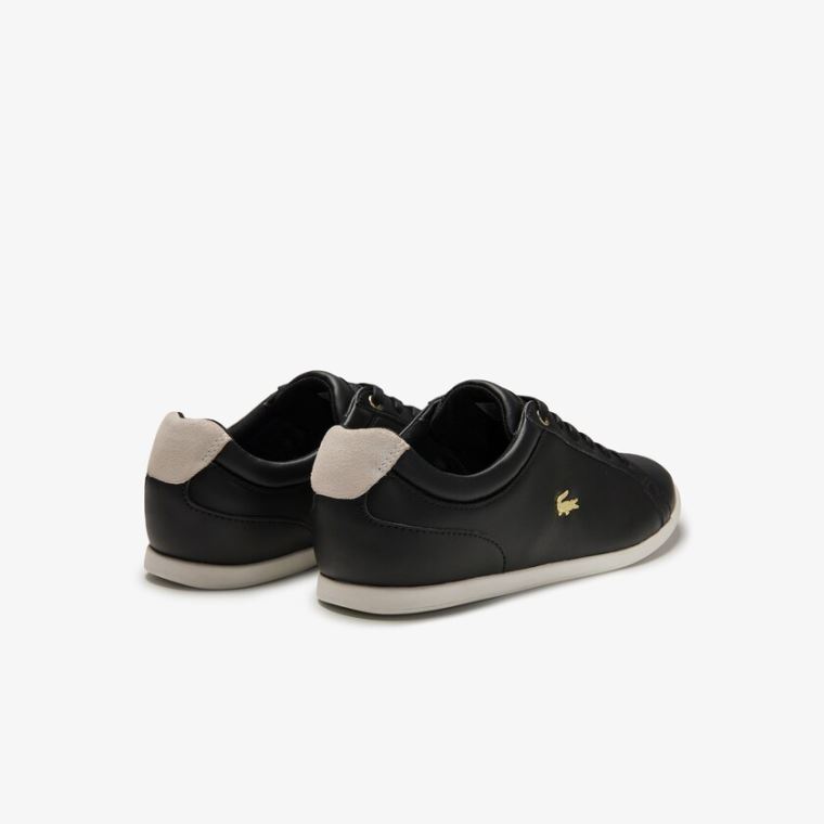 Lacoste Rey Blonder Ruskind Sneakers Sort Grå | BItwydOz