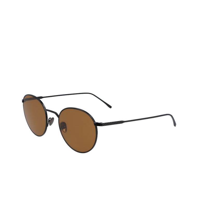 Lacoste Round Metal Ultra-Thin Sunglasses Sort | Z3j6IKUZ