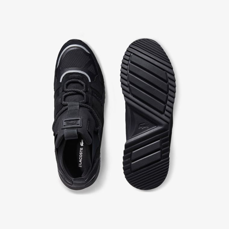 Lacoste Run Breaker Ruskind and Tekstil Sneakers Sort Sort | JjCB4uZK