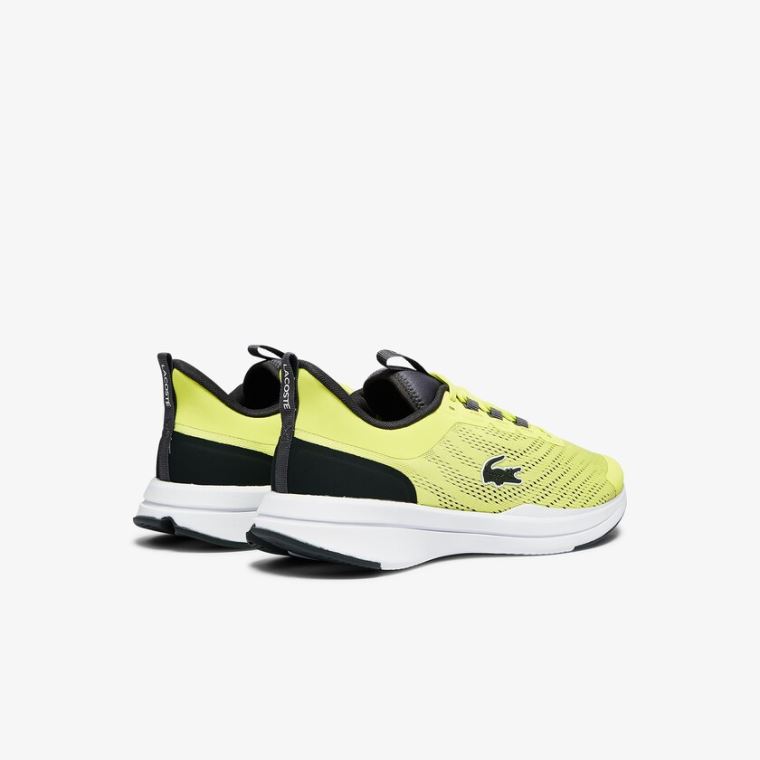 Lacoste Run Spin Tekstil Sneakers Lysegul Hvide | rTbxGFRT