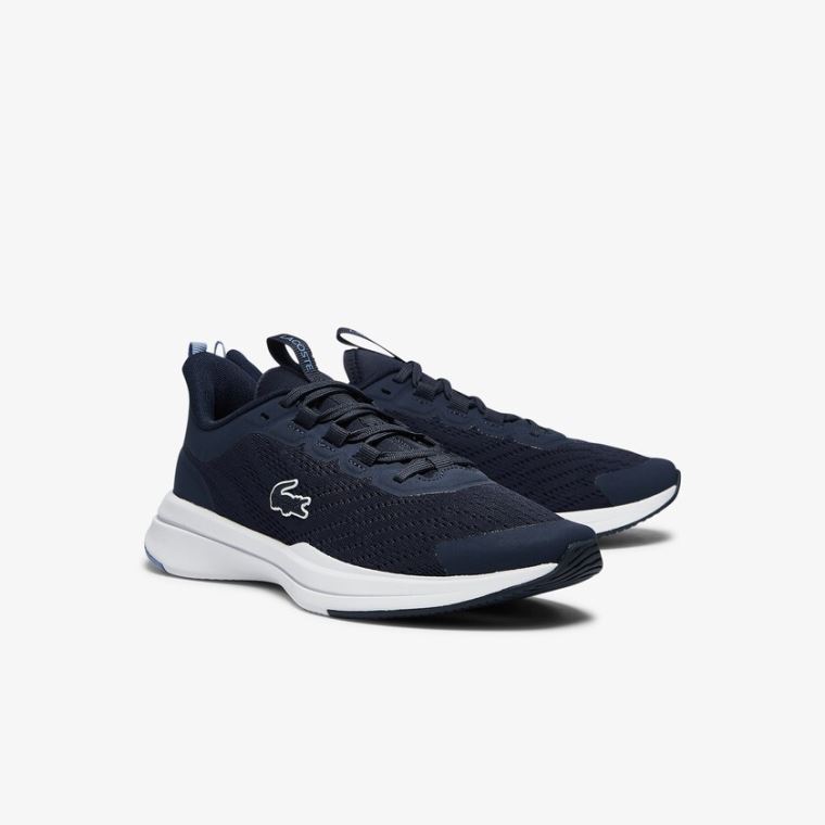 Lacoste Run Spin Tekstil Sneakers Mørkeblå | AUjOJ2QI