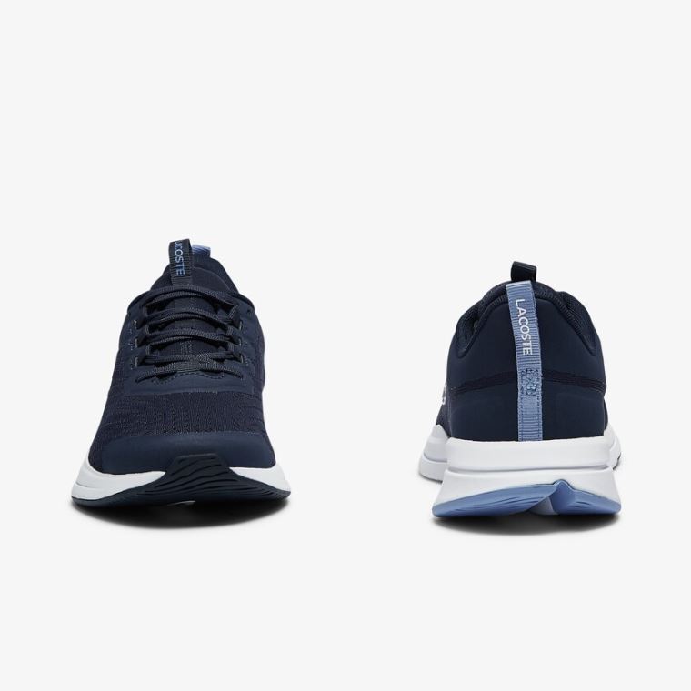 Lacoste Run Spin Tekstil Sneakers Mørkeblå | AUjOJ2QI