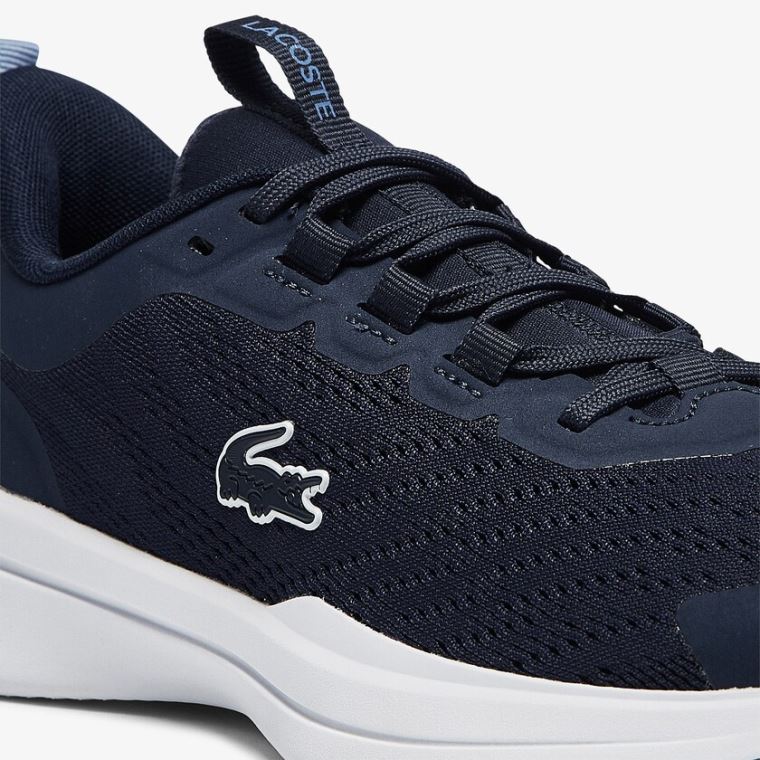 Lacoste Run Spin Tekstil Sneakers Mørkeblå | AUjOJ2QI