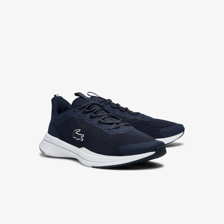 Lacoste Run Spin Tekstil Sneakers Mørkeblå | KVXL2A07