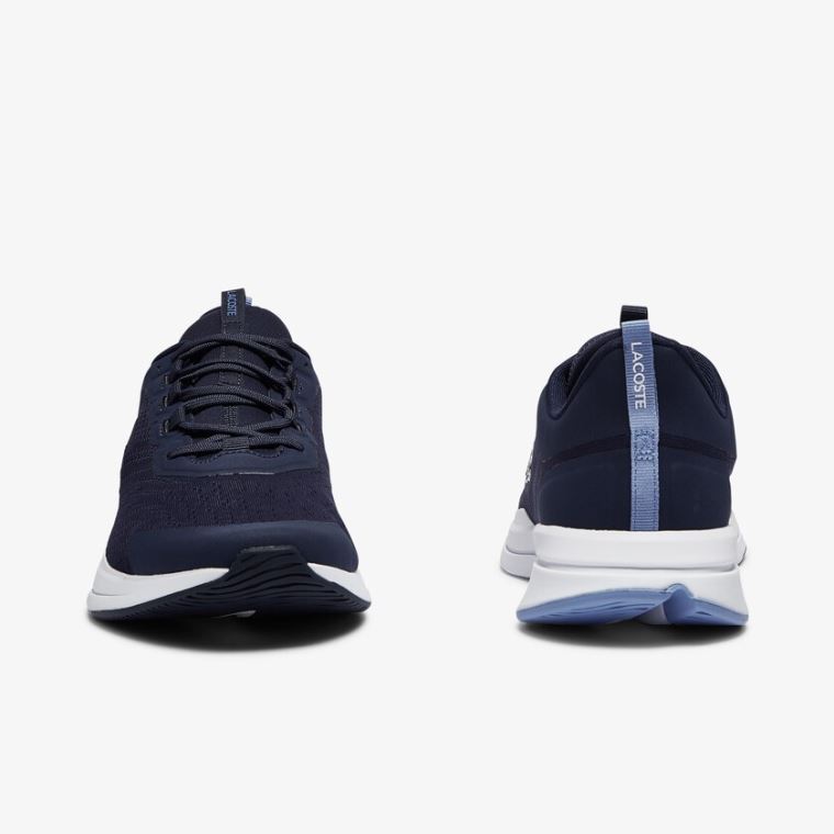 Lacoste Run Spin Tekstil Sneakers Mørkeblå | KVXL2A07