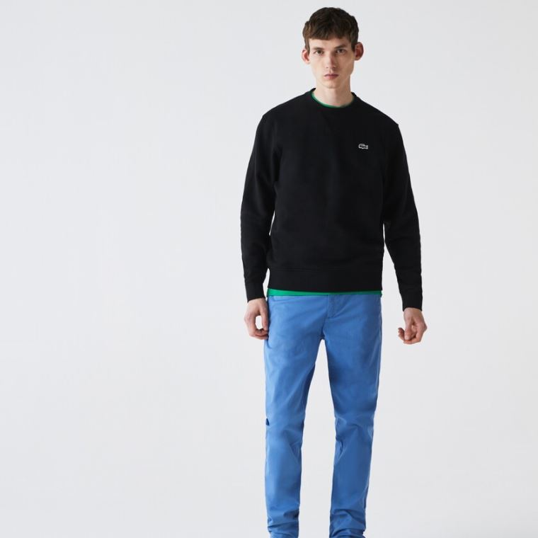 Lacoste SPORT Bomulds Blend Fleece Sweatshirt Sort | xa4pQAvw