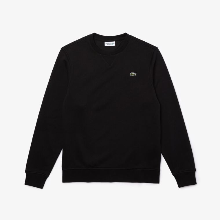 Lacoste SPORT Bomulds Blend Fleece Sweatshirt Sort | xa4pQAvw