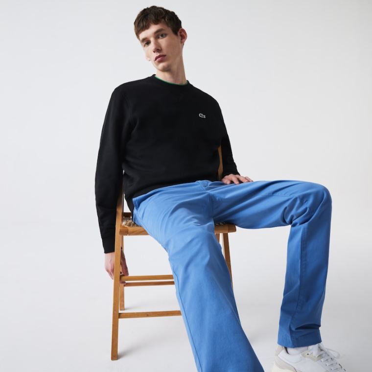 Lacoste SPORT Bomulds Blend Fleece Sweatshirt Sort | xa4pQAvw