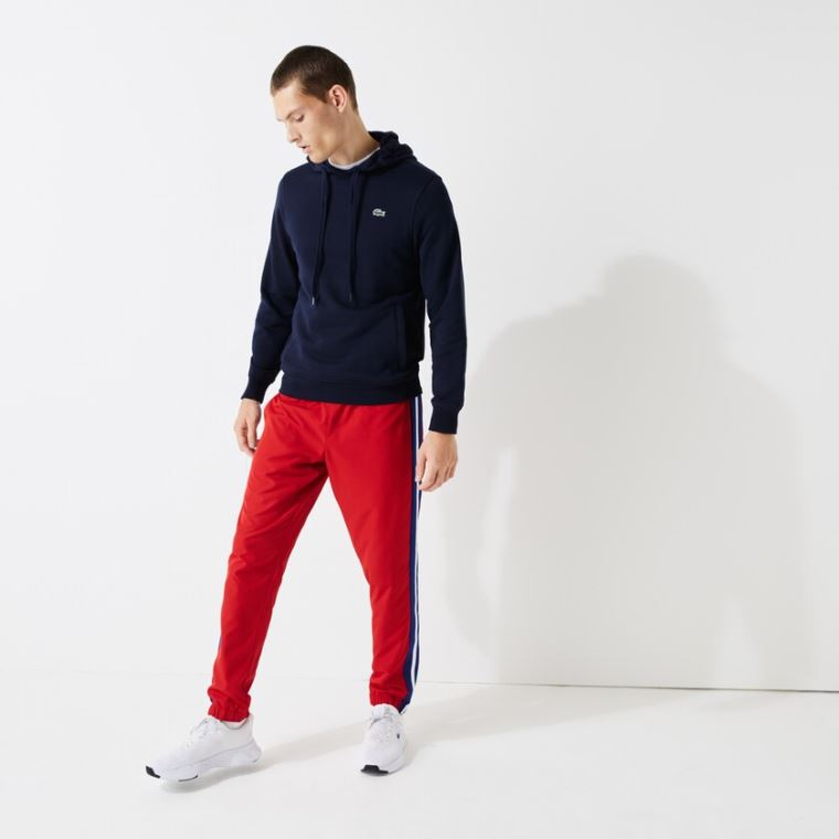 Lacoste SPORT Contrast Bands Lette Tracksuit Pants Rød Blå Hvide | Vz7utT96