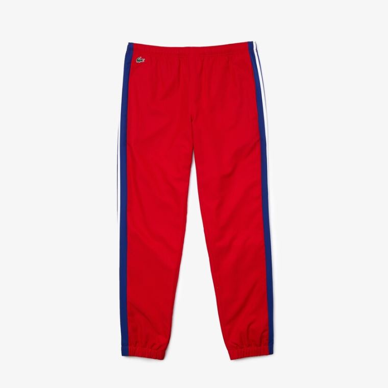 Lacoste SPORT Contrast Bands Lette Tracksuit Pants Rød Blå Hvide | Vz7utT96