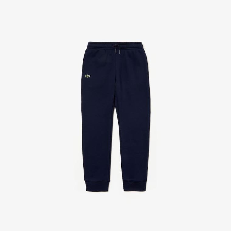 Lacoste SPORT Fleece Sweatpants Mørkeblå Blå | X6CcbwJ3