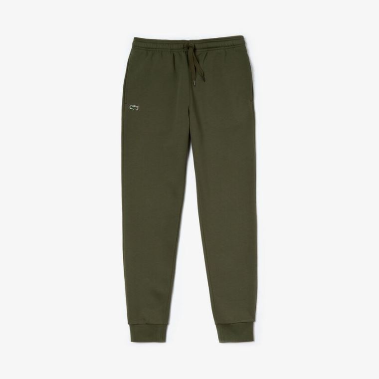 Lacoste SPORT Fleece Tennis Sweatpants Khaki Grøn | 5GGYK8G0