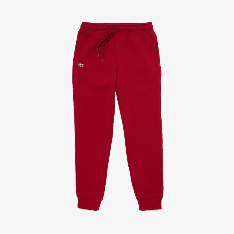 Lacoste SPORT Fleece Tennis Sweatpants Mørkerød | WFZYKjIq