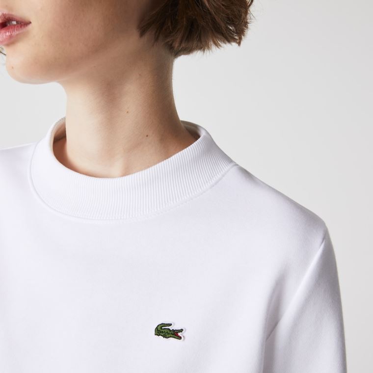 Lacoste SPORT Fleece Tennis Sweatshirt Hvide | YhPb83Ys