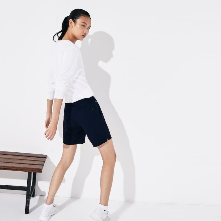 Lacoste SPORT Gabardine Bermuda Shorts Mørkeblå Blå | q0aw3pxw