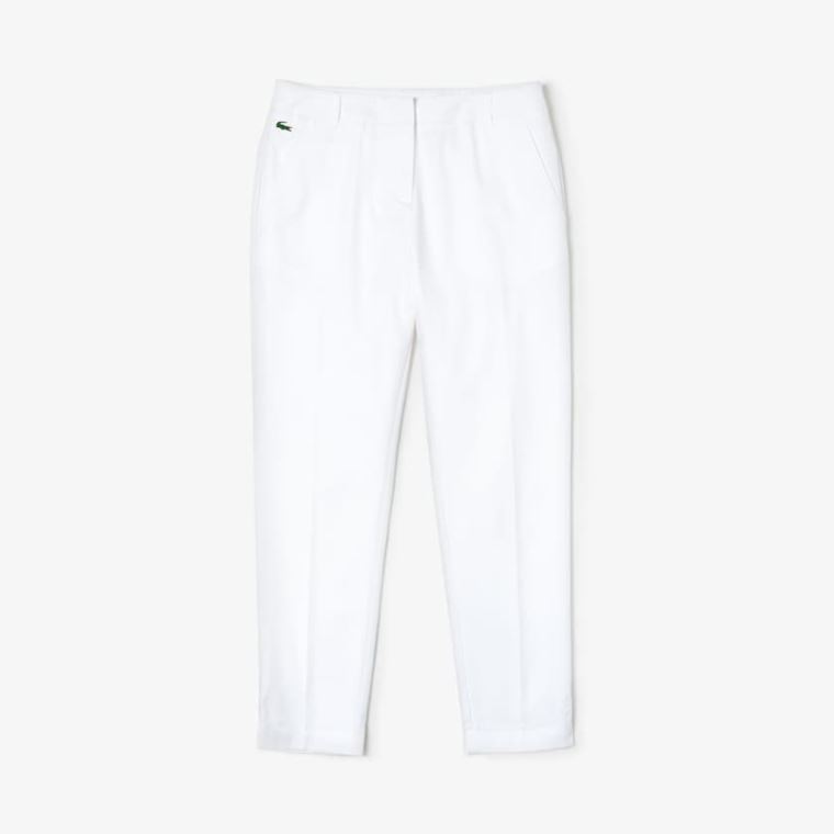 Lacoste SPORT Golf Pleated Tech Gabardine Pants Hvide | viTNr3LN