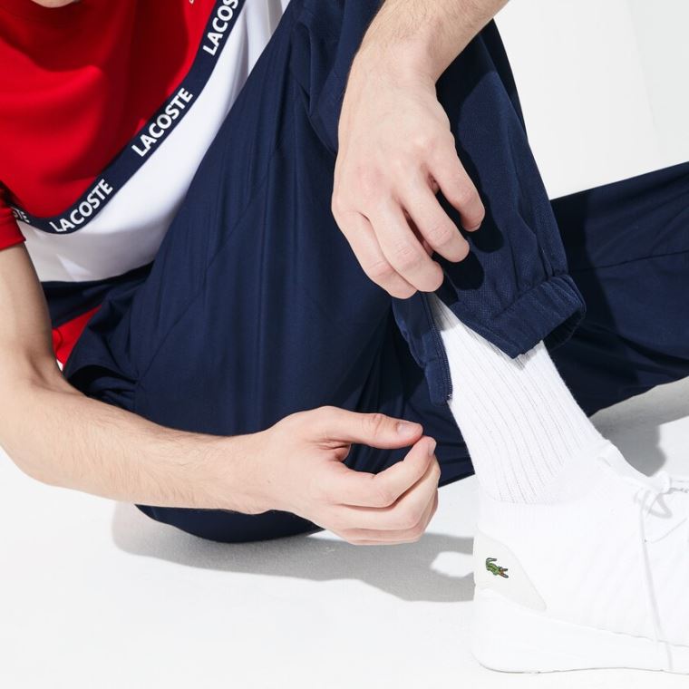 Lacoste SPORT Performance Side Zip Track Pants Mørkeblå Blå | wBwuSeGr