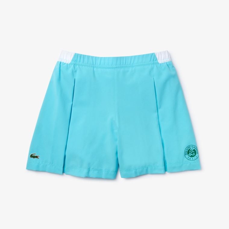 Lacoste SPORT Roland Garros Culotte Skirt Turkis Hvide Grøn | rLcU62Is