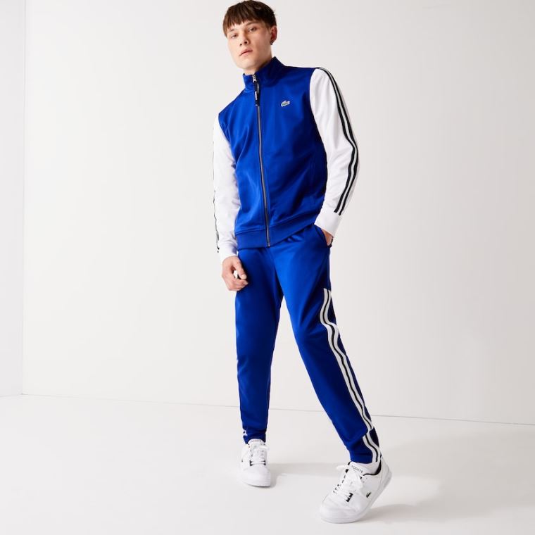 Lacoste SPORT Run-resistant Jogging Pants Blå | Ng8FmVxX