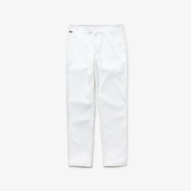 Lacoste SPORT Technical Gabardine Golf Chino Pants Hvide | h1tq9J4u