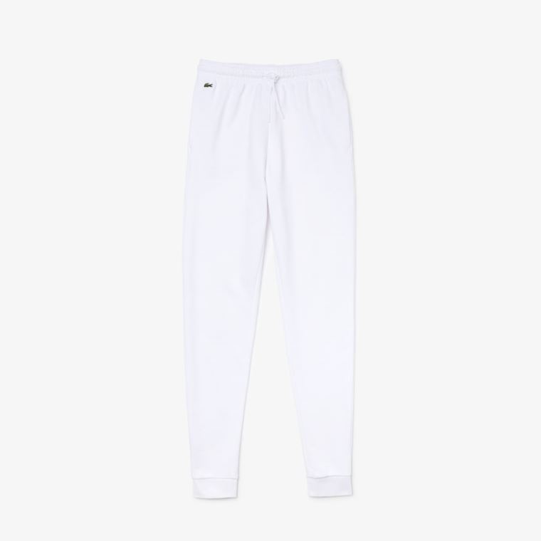 Lacoste SPORT Tennis Fleece Trackpants Hvide | 7UmVajr7