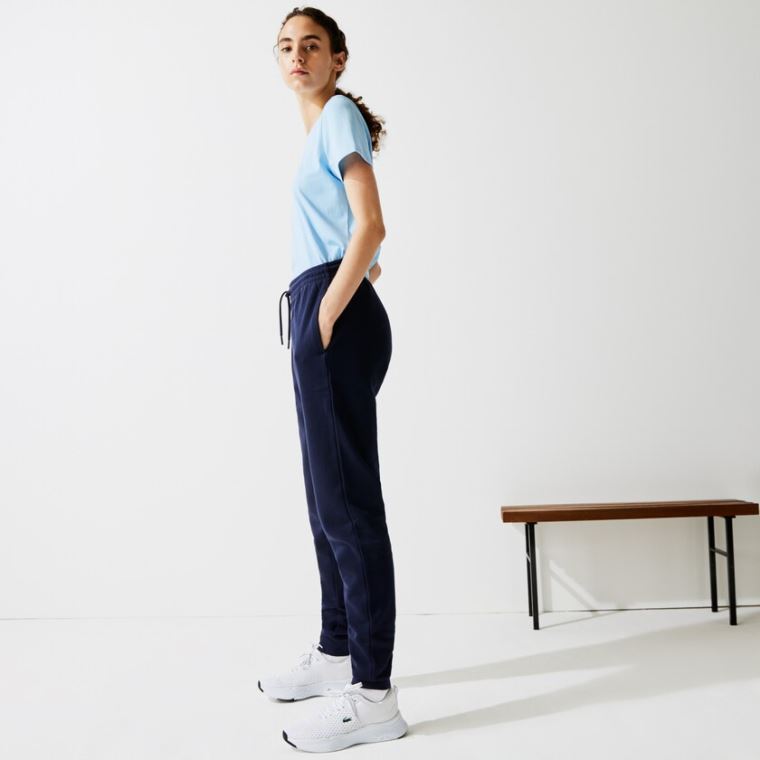 Lacoste SPORT Tennis Fleece Trackpants Mørkeblå Blå | AF34ZXxo