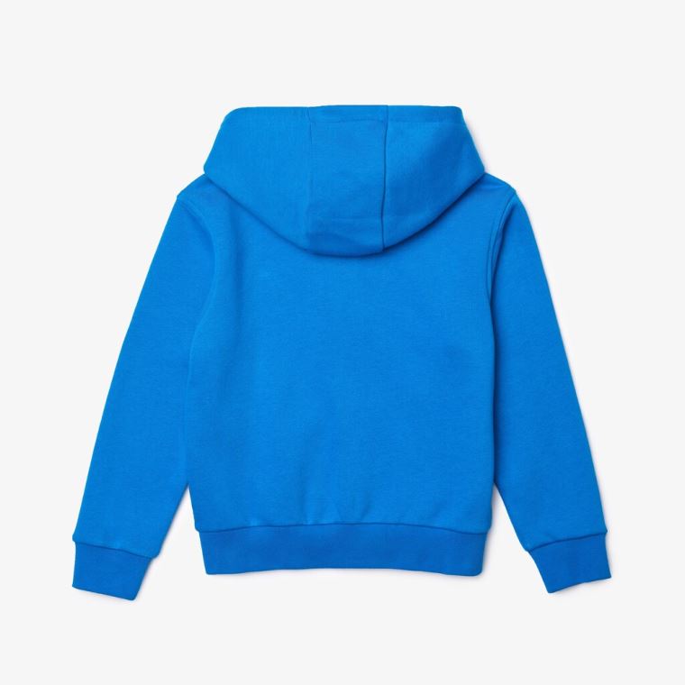 Lacoste SPORT Tennis Zippered Fleece Sweatshirt Blå Mørkeblå Blå | JB9zr4wc