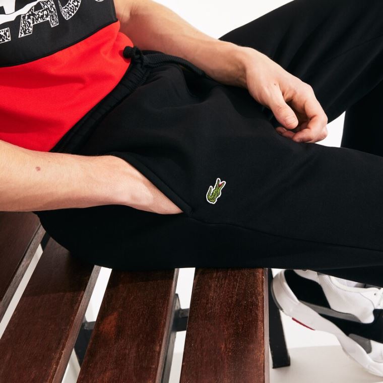 Lacoste SPORT Tennis trackpants in fleece Sort | fTMkzybl