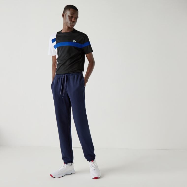 Lacoste SPORT Tennis trackpants in fleece Mørkeblå Blå | mLU7xeZc