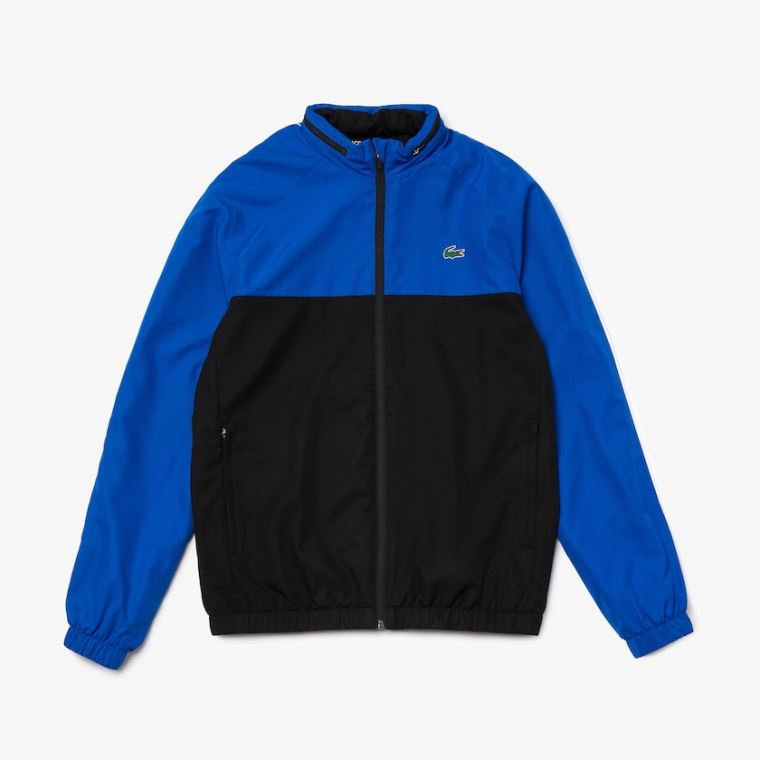 Lacoste SPORT Two-Tone Tennis Tracksuit Sort Blå Hvide | Jc7jsXCb