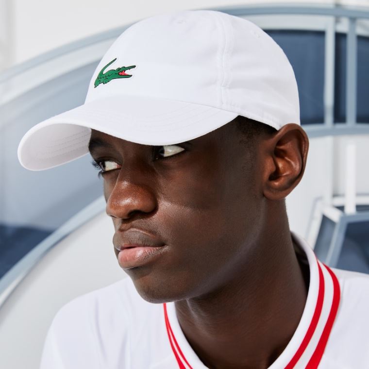 Lacoste SPORT x Novak Djokovic Microfiber Cap Hvide | VNgXAKIQ