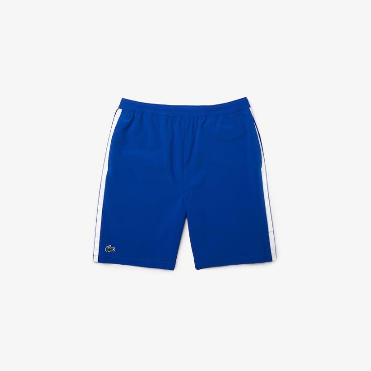 Lacoste SPORT x Novak Djokovic Åndbar Stretch Shorts Blå Hvide | ZQKVR0wF