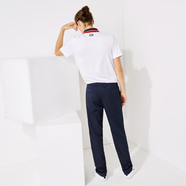 Lacoste SPORT Åndbar Stretch Golf Pants Mørkeblå Blå | RndfXRJE