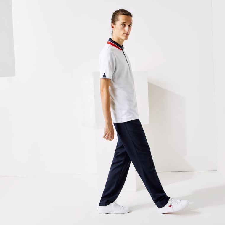 Lacoste SPORT Åndbar Stretch Golf Pants Mørkeblå Blå | RndfXRJE