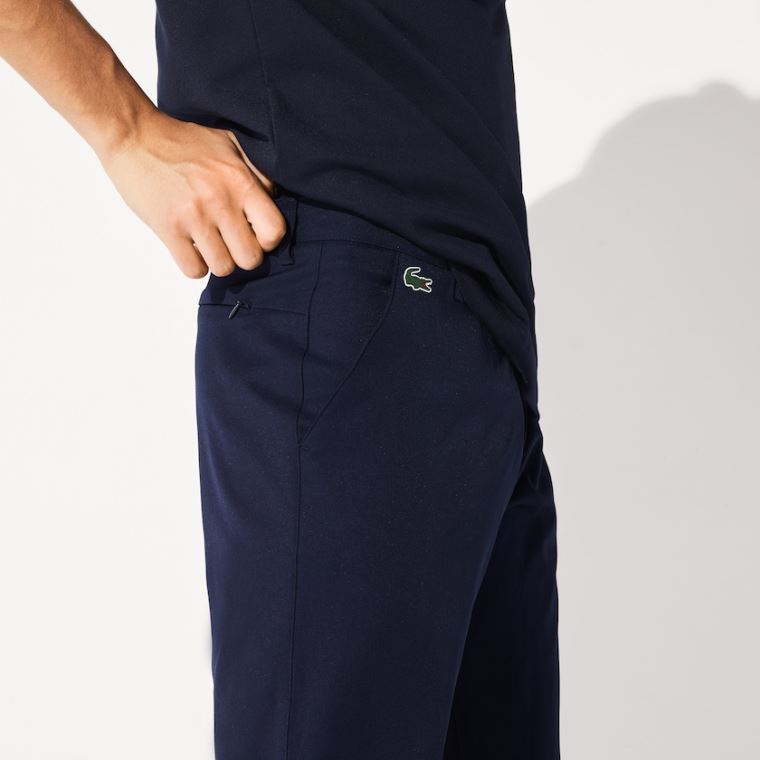 Lacoste SPORT Åndbar Stretch Golf Pants Mørkeblå Blå | RndfXRJE