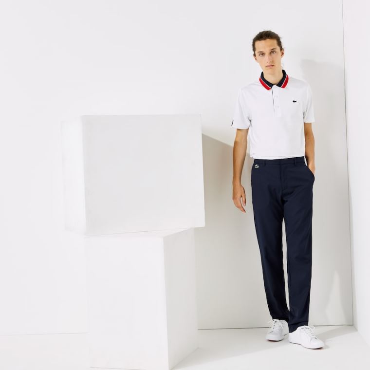 Lacoste SPORT Åndbar Stretch Golf Pants Mørkeblå Blå | RndfXRJE