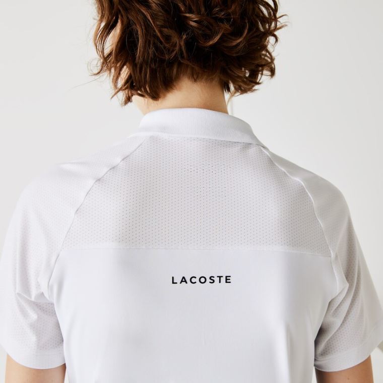 Lacoste SPORT Åndbar Stretch Tennis Polo Shirt Hvide Blå Grøn Sort | 28npbzyY