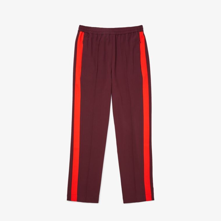 Lacoste Side-Stripe Track Pants Mørkerød Rød | hlYqszyF