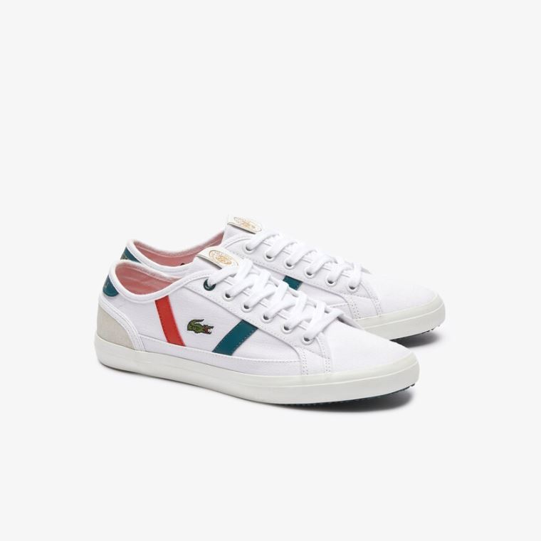 Lacoste Sideline Roland Garros Sneakers Hvide Grøn | J6C0GHzl