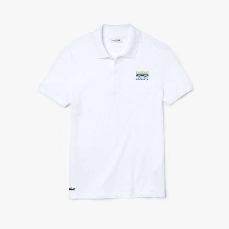 Lacoste Slim Fit Bomulds Petit Piqué Polo Hvide | nxJBsrs4